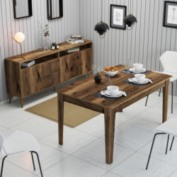 Conjunto de muebles de salón Milan 524 nogal Practica Hogar