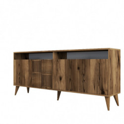 Conjunto de muebles de salón Milan 524 nogal Practica Hogar