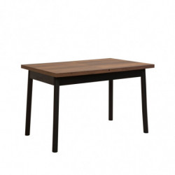 Set mesa comedor extensible y sillas (4 piezas) Oliver-V2 negro Practica Hogar