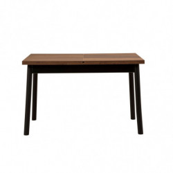 Set mesa comedor extensible y sillas (4 piezas) Oliver-V2 negro Practica Hogar
