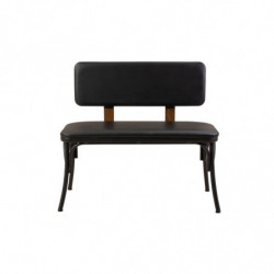 Set mesa comedor extensible y sillas (4 piezas) Oliver-V2 negro Practica Hogar
