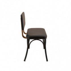 Set mesa comedor extensible y sillas (4 piezas) Oliver-V2 negro Practica Hogar