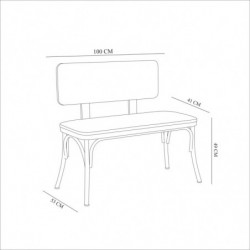 Set mesa comedor extensible y sillas (4 piezas) Oliver-V2 negro Practica Hogar