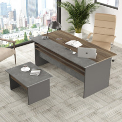 Conjunto de muebles de oficina VS6-CGA antracita gris marrón Practica Hogar