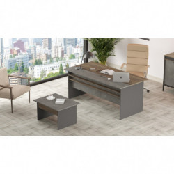 Conjunto de muebles de oficina VS6-CGA antracita gris marrón Practica Hogar