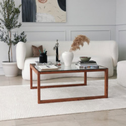 Mesa de centro Via madera natural Practica Hogar