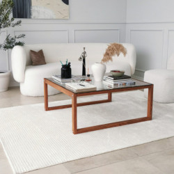 Mesa de centro Via madera natural Practica Hogar