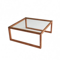 Mesa de centro Via madera natural Practica Hogar