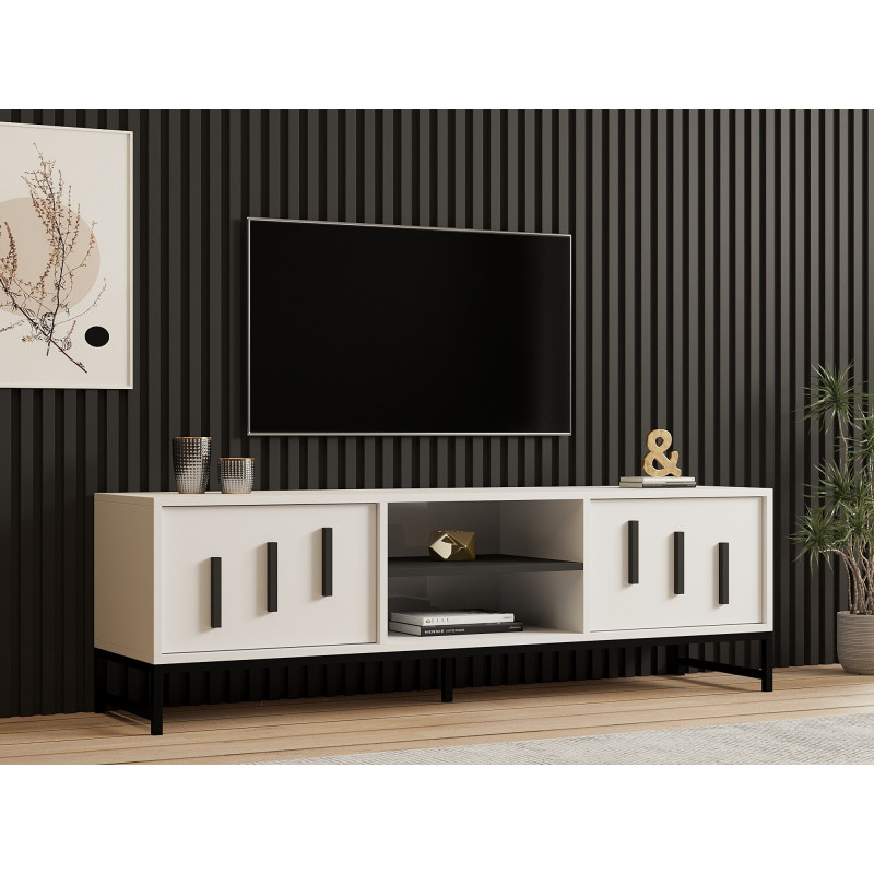Mueble TV Shape blanco Practica Hogar Mueble TV Shape blanco Practica Hogar