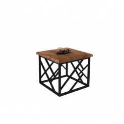 Mesa de centro Zenica negro nogal Practica Hogar