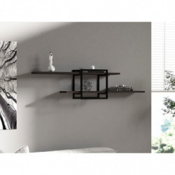 Estante de pared Mone antracita negro Practica Hogar