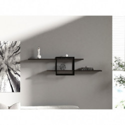 Estante de pared Mone antracita negro Practica Hogar