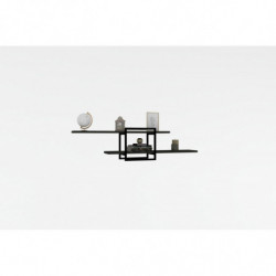 Estante de pared Mone antracita negro Practica Hogar