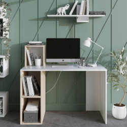 Escritorio de estudio Buca blanco madera natural Practica Hogar