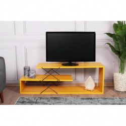 Mueble TV Zigzag amarillo Practica Hogar