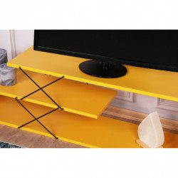 Mueble TV Zigzag amarillo Practica Hogar