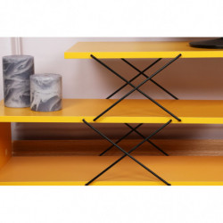 Mueble TV Zigzag amarillo Practica Hogar