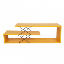 Mueble TV Zigzag amarillo Practica Hogar
