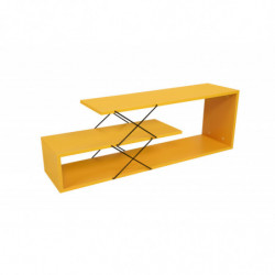 Mueble TV Zigzag amarillo Practica Hogar