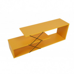 Mueble TV Zigzag amarillo Practica Hogar