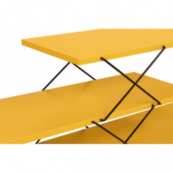 Mueble TV Zigzag amarillo Practica Hogar