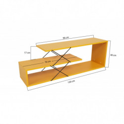 Mueble TV Zigzag amarillo Practica Hogar
