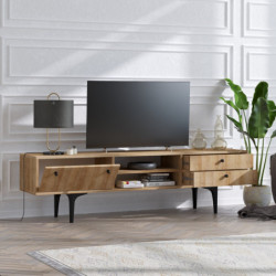 Mueble TV Alessa roble Practica Hogar