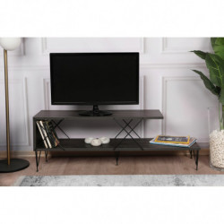 Mueble TV Street marron oscuro Practica Hogar