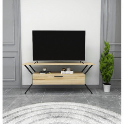 Mueble TV Tarz negro fieltro Practica Hogar