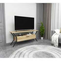 Mueble TV Tarz negro fieltro Practica Hogar