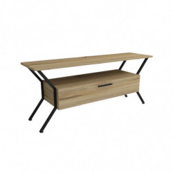 Mueble TV Tarz negro fieltro Practica Hogar