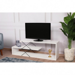 Mueble TV Zig Zag blanco Practica Hogar