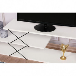 Mueble TV Zig Zag blanco Practica Hogar