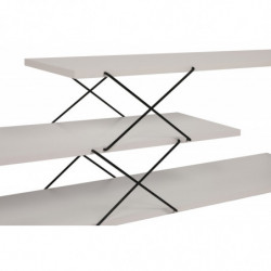 Mueble TV Zig Zag blanco Practica Hogar