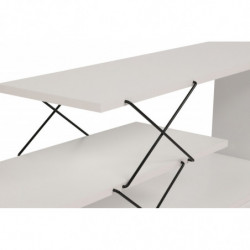 Mueble TV Zig Zag blanco Practica Hogar