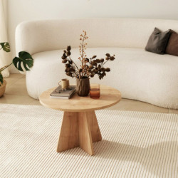 Mesa de centro Mushroom roble zafiro Practica Hogar