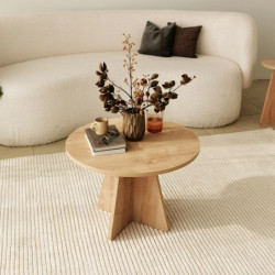Mesa de centro Mushroom roble zafiro Practica Hogar