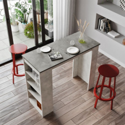 Mesa de bar ST1-GT gris Practica Hogar