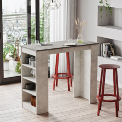 Mesa de bar ST1-GT gris Practica Hogar