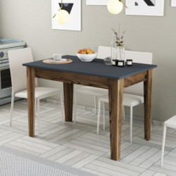 Mesa de cocina Kiev 504 antracita nogal Practica Hogar