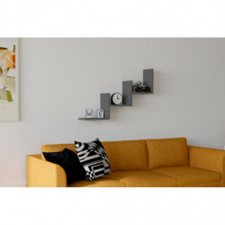 Estante de pared Mist antracita Practica Hogar