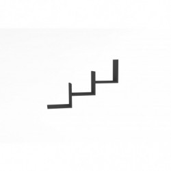 Estante de pared Mist antracita Practica Hogar