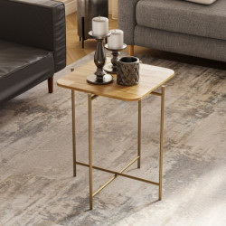 Mesa de centro Shb-005-A Oro Natural Practica Hogar