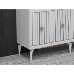 Aparador Midas Blanco Plata Practica Hogar