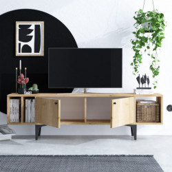 Mueble TV Ankaa roble zafiro Practica Hogar