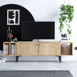 Mueble TV Ankaa roble zafiro Practica Hogar