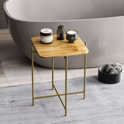 Mesa de centro Shb-005-A Oro Natural Practica Hogar