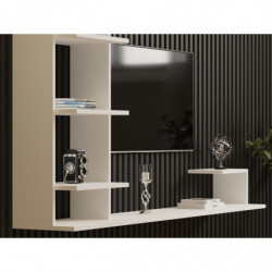 Mueble TV con estante Noble blanco Practica Hogar