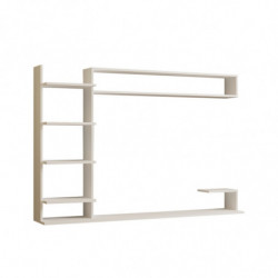 Mueble TV con estante Noble blanco Practica Hogar