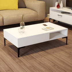 Mesa de centro istanbul blanco Practica Hogar
